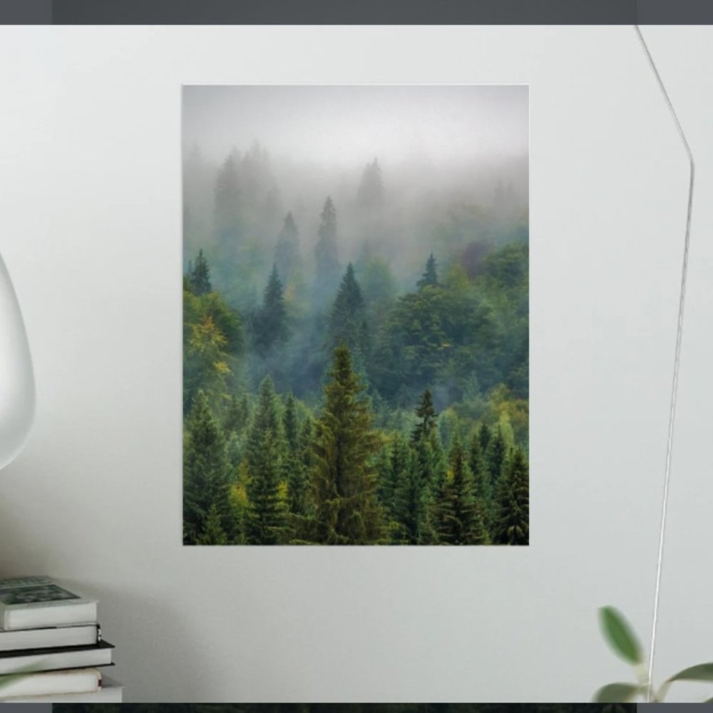 “Into the Unknown” - A Mysterious 18x24 Forest Poster